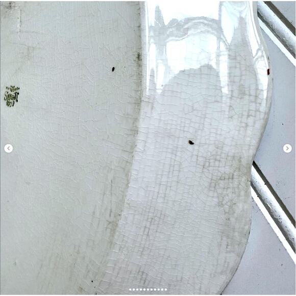 Antique Limoges Porcelain Oval Platter Tray Pink Rose Gold Embellishments - Picture 7 of 8